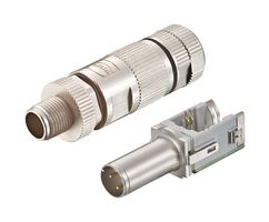 HARTING 20820051214 Conector para Sensor, Serie preLink, M12, Male, 4 Contactos, Soldable Macho