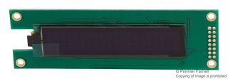 LUMEX LOD-H02002DP-W Alphanumeric OLED, 20 x 2, White on Black, 5V, I2C, Parallel, SPI