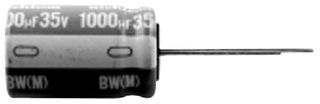 NICHICON UBW1H100MPD Capacitor Electrolítico, 10 µF, 50 V, ± 20%, 2000 horas a 105°C, Polar
