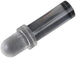 BIVAR PLP1-350 Light Pipe, Vertical, 0.35 ", 1 Pipes, Circular with Flat Top, Press Fit, Panel, Transparent