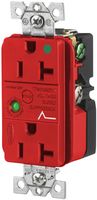 HUBBELL WIRING DEVICES HBL8362RSA Conector de Entrada de Potencia, Uso Hospitalario, NEMA 5-20R, Hospital Grade Power Entry, 20 A