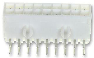 AMP - TE CONNECTIVITY 1-794105-0 Cabezal de Pin, Cable-a-Tarjeta, 4.14 mm, 2 Líneas, 18 Contactos, THT (Through Hole) Ángulo Recto