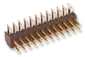 MOLEX 87760-2416 Pin Header, Board-to-Board, 2 mm, 2 Rows, 24 Contacts, Through Hole Right Angle