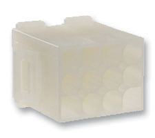 MOLEX 19-09-2128 Carcasa de Conector, Natural, Standard .093" 3191 Series, Macho, 12 Posiciones, 6.7 mm