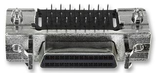AMP - TE CONNECTIVITY 787082-3 D Sub Connector, Standard, Receptacle, AMPLIMITE 0.50 Series, 28 Contacts, Press Fit