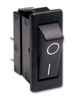 ARCOLECTRIC / BULGIN LIMITED C1300ARBB-602AW Interruptor (Switch) de Balancín, Encendido-apagado, SPST, No Iluminado, Panel Mount, Negro