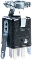 GLENAIR GMPM2-G103P-CBR-NU-.250 Conector Rectangular de Potencia, 4 Contactos, Serie 300, Montaje de cable, Soldable, Macho