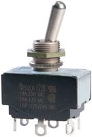 EATON 7803K12 Toggle Switch, On-Off-On, DPDT, Non Illuminated, 7800 Series, 20 A