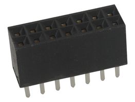 AMPHENOL COMMUNICATIONS SOLUTIONS 66953-007LF PCB Receptacle, Board-to-Board, 2.54 mm, 2 Rows, 14 Contacts, Through Hole Mount