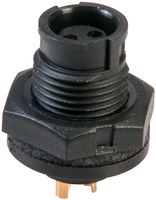 SWITCHCRAFT/CONXALL 17282-2SG-300 Circular Connector, Sealed Circular Connector, Micro-Con-X Series, Panel Mount Receptacle
