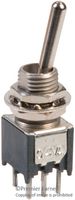 ALCOSWITCH - TE CONNECTIVITY TT21NGPC9T1/404 Interruptor (Switch) de Palanca, Encendido-Encendido, DPDT, No Iluminado, Serie TT, 3 A