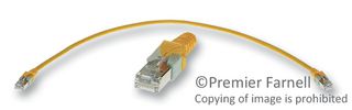 HARTING 09474747013 Cable Ethernet, Cat5e, Cat 5e, RJ45 Macho a RJ45 Macho, STP (par trenzado blindado), Amarillo, 3 m