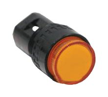 IDEC AP6M122A LED Panel Mount Indicator, Pilot Light, Amber, 24 VDC, 16 mm, 11 mA, IP65
