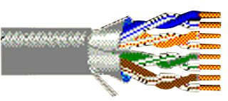 BELDEN 1212F 0081000 Networking Cable, DataTwist, Shielded, Cat5e, 24 AWG, 1000 ft, 304.8 m