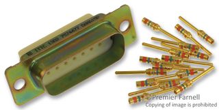 ITT CANNON DAMA15P Conector D Sub, 15 Contactos, Macho, Crimpado, DA, Serie D*MA, Acero