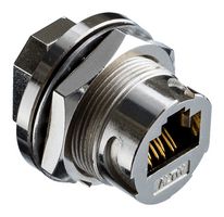 AMPHENOL LTW RCM-6APFFH-TCM7001 Conector Modular, Cat6a, Blindado, RJ45 Jack, 1 x 1 (Puerto), 8P8C, Cat6a, IP67, Montaje en Panel