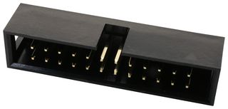 MULTICOMP PRO MC-254-24-00-ST-DIP Cabezal de Pin, Cable-a-Tarjeta, 2.54 mm, 2 Líneas, 24 Contactos, Recto Agujero Pasante