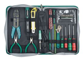 PRO'S KIT 1PK-690A Kit de Herramientas, Eléctrico, Profesional, 34 Piezas