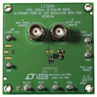 ANALOG DEVICES DC2624A Tarjeta Demo, LT3094EDD#PBF, -20V, 500mA, Ruido Ultrabajo Regulador Lineal Negativo PSRR Ultra Alto