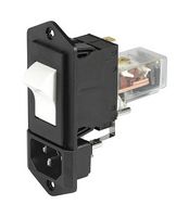 SCHURTER 6145.2173.000 Módulo entrada energía IEC sin filtrar, IP40, IEC C14, Propósito General, 10 A, 250 VAC, Dual Pole