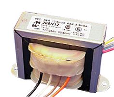 HAMMOND 266JB6 Chassis Mount Transformer, Open-Style Dual Bobbin, 117V, 234V, 2 x 3.15V, 7.6 VA, 50Hz / 60Hz