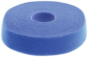 PRO POWER SPC5326 Hook & Loop Fastener, Cut to Length Roll, 1 ", 25.4 mm, Blue, Nylon (Polyamide), PE (Polyethylene)