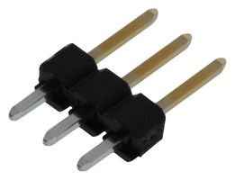 3M 2303-6111TG Pin Header, Board-to-Board, 2.54 mm, 1 Rows, 3 Contacts, Through Hole, 2300 Series