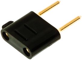 MUELLER ELECTRIC BU-P3452 Conector de Pruebas, Tip Plug, P4543 o Pines Jacks 0.08” Estándar de Mueller, 5 A, Negro