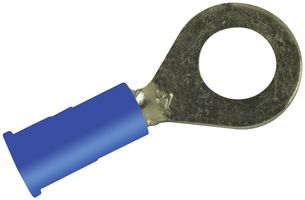 3M MV14-8R/LX Terminal de Anillo, M4, #8, 14 AWG, Serie SCOTCHLOK, Azul