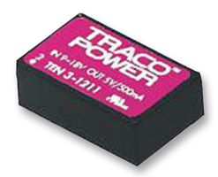 TRACO POWER TEN 3-2411 Isolated Through Hole DC/DC Converter, ITE, DIP, 2:1, 3 W, 1 Output, 5 V