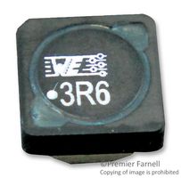 WURTH ELEKTRONIK 7447797360 Inductor de Potencia (SMD), 3.6 µH, 8.2 A, Apantallado, 8.5 A, Serie WE-PDF