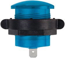 VCC / VISUAL COMMUNICATIONS COMPANY CNX722C600FVT LED Panel Mount Indicator, TuffLED™, Blue, 28 VDC, 23.1 mm, 20 mA, 280 mcd, IP67, NEMA 6P