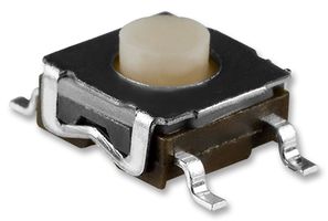 E-SWITCH TL3304AF160QG Interruptor Táctil, TL3304 Series, Accionamiento superior, Surface Mount, Botón Redondo, 160 gf