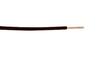ALPHA WIRE 461419 BK005 Cable, Alambre, PVC (Policloruro de Vinilo), Negro, 14 AWG, 19 x 0.37mm, 100 ft