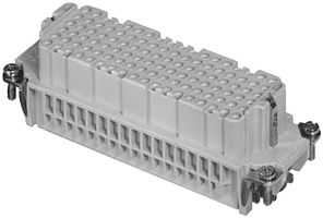 AMPHENOL SINE/TUCHEL C146 10B108 000 9 Heavy Duty Connector, 108+PE, Less Contacts, heavymate DD Series, Insert, 109 Contacts, E24
