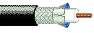 Belden 1694A Video Brilliance HD-SDI RG6 Coaxial Cable – 18 AWG, Solid Bare Copper, 6GHz, Black