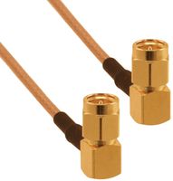 AMPHENOL RF 135104-03-12.00 RF / Coaxial Cable Assembly, Double Braid, 90° SMA Plug to 90° SMA Plug, RG316, 50 ohm, 1 ft