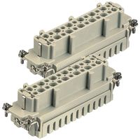 HARTING 09330242711 Conector Uso Rudo, 48 + Señal PE, UL508, Serie Han E, Inserto, 48 Contactos, 24B
