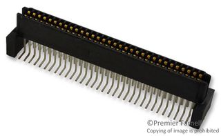 AMP - TE CONNECTIVITY 5120523-1 Mezzanine Connector, Receptacle, 1 mm, 2 Rows, 64 Contacts, Surface Mount, Phosphor Bronze