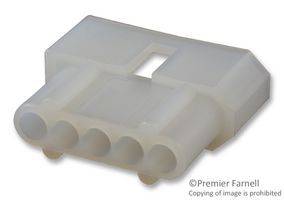 MOLEX 03-06-2055 Carcasa de Conector, Suspensión Libre, Serie Standard 0.062", Macho, 5 Posiciones, 3.68 mm