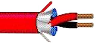 BELDEN 5320FJ 002U1000 Multiconductor Cable, Shielded, 2 Conductor, 18 AWG, 1000 ft, 305 m