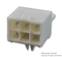 AMP - TE CONNECTIVITY 770969-1 Pin Header, PCB Header, Wire-to-Board, 4.14 mm, 2 Rows, 6 Contacts, Through Hole Right Angle