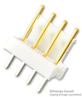 TE CONNECTIVITY - AMP 3-641215-4 Cabezal de Pin, Cable-a-Tarjeta, 2.54 mm, 1 Líneas, 4 Contactos, Recto Agujero Pasante