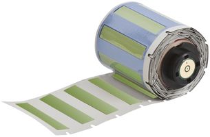 BRADY PSPT-094-1-GR Marcador de Cable, PermaSleeve®, Heat Shrinkable Sleeve, PO (Polyolefin), Green, 25.78mm x 4.62mm