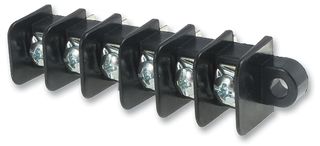 MOLEX 38731-6606 PCB Mount Barrier Terminal Block, 11.13 mm, 1 Row, 6 Positions, 24 AWG, 10 AWG, 30 A