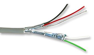 BELDEN 8723 060U1000 Multipair Cable, Audio Control, Shielded, 2 Pair, 22 AWG, 0.325 mm², 1000 ft, 304.8 m