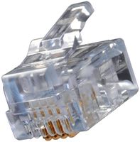 AIM CAMBRIDGE - CINCH CONNECTIVITY 32-5994UL Modular Connector, RJ11 Plug, 1 x 1 (Port), 6P4C, Cat5e, Cable Mount