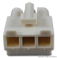 MOLEX 19-09-1036 Carcasa de Conector, UL 94V-0, Serie Standard 0.093", Receptáculo eléctrico, 3 Posiciones, 6.7 mm