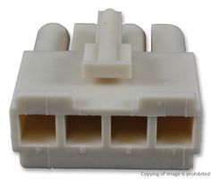 MOLEX 19-09-1046 Carcasa de Conector, UL 94V-0, Serie Standard 0.093", Receptáculo eléctrico, 4 Posiciones, 6.7 mm