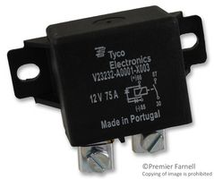 AMP - TE CONNECTIVITY V23232A0001X003-EV-260 Automotive Relay, 12 VDC, 75 A, SPST-NO, Panel Mount, Quick Connect, V23232 Series